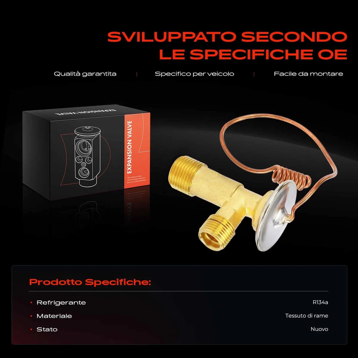 Frankberg Valvola di Espansione Aria Condizionata Compatibile con Discovery I LJ R.a.n.g.e R.o.v.e.r I AE AN HAA HAB HAM HBM RE RN 944 944 Cabriolet Chimaera Replace# 39526