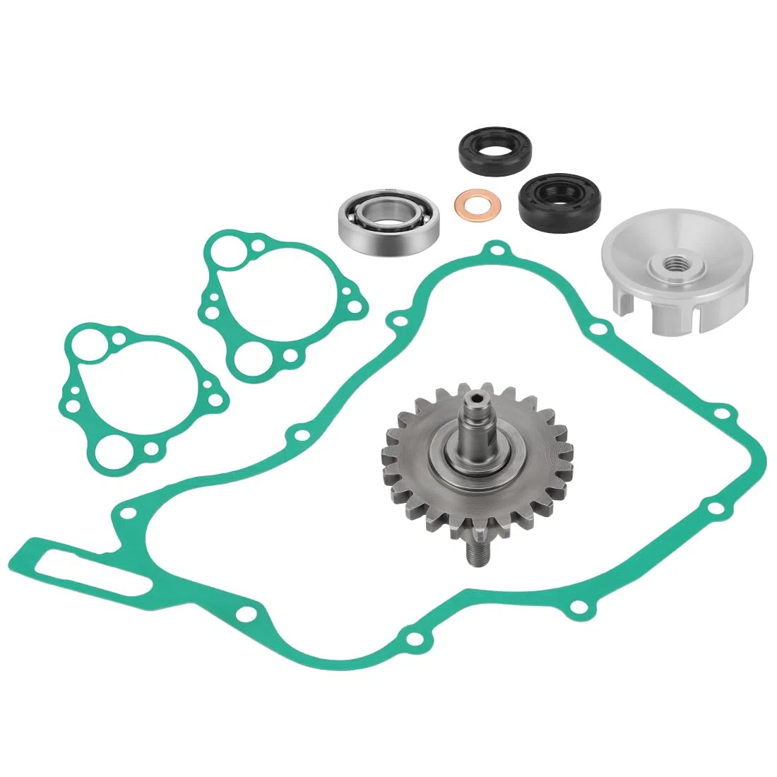 Kit revisione pompa acqua con girante albero ingranaggio guarnizioni adatto per Honda CR125R 1997-2004 19240-KZ4-A90