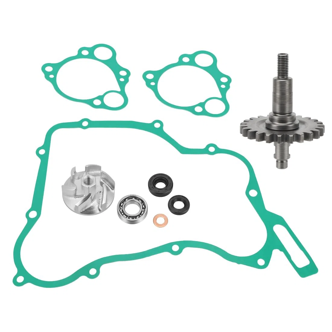 Kit revisione pompa acqua con girante albero ingranaggio guarnizioni adatto per Honda CR125R 1997-2004 19240-KZ4-A90