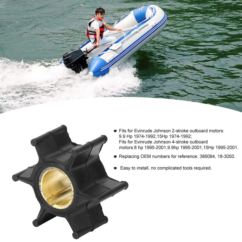 Girante Pompa Acqua 386084 per Motori Fuoribordo 2 Tempi e 4 Tempi da 9.9 a