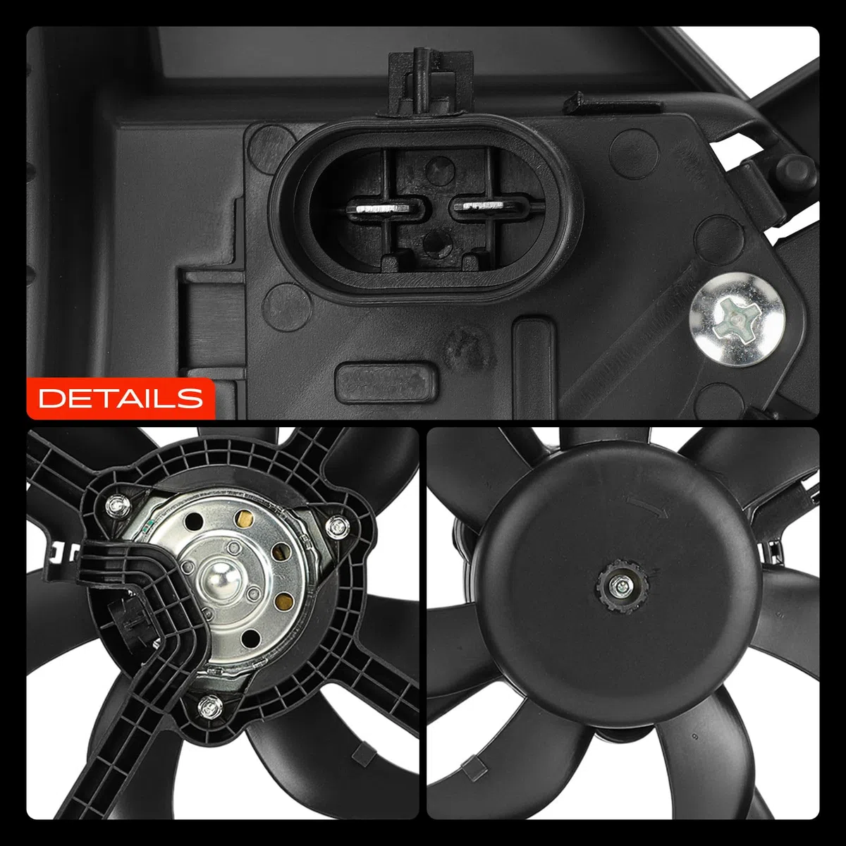 Frankberg Ventola del radiatore ad acqua Compatibile con Bipper Tepee 1.3 HDi 75 Nemo Station Wagon 1.3 HDi 75 Nemo Station Wagon 1.4 HDi Bipper Tepee 1.4 HDi Fiorino MPV 225 JTD MultiJet 1253P5