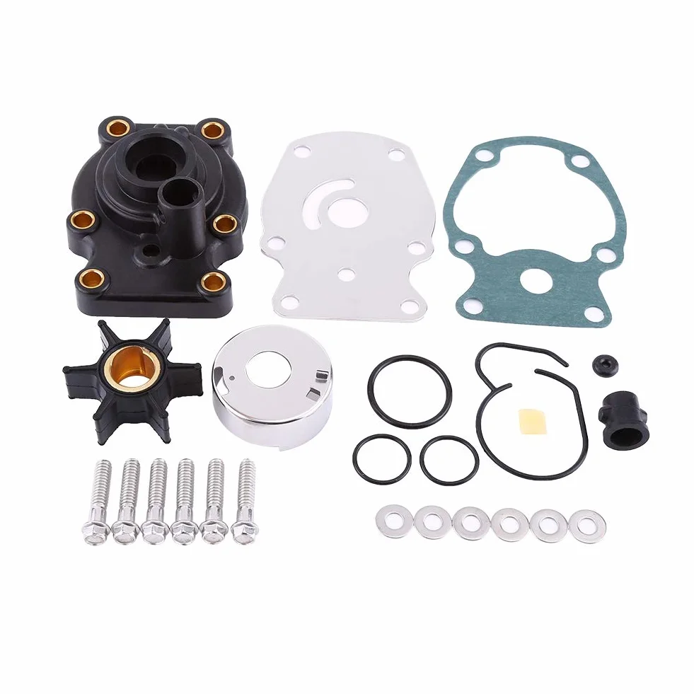 Qiilu Accessori per la riparazione della pompa acqua Kit girante per la riparazione della pompa dell'acqua Per motori fuoribordo Johnson Evinrude 20/25/30 / 35hp 393630