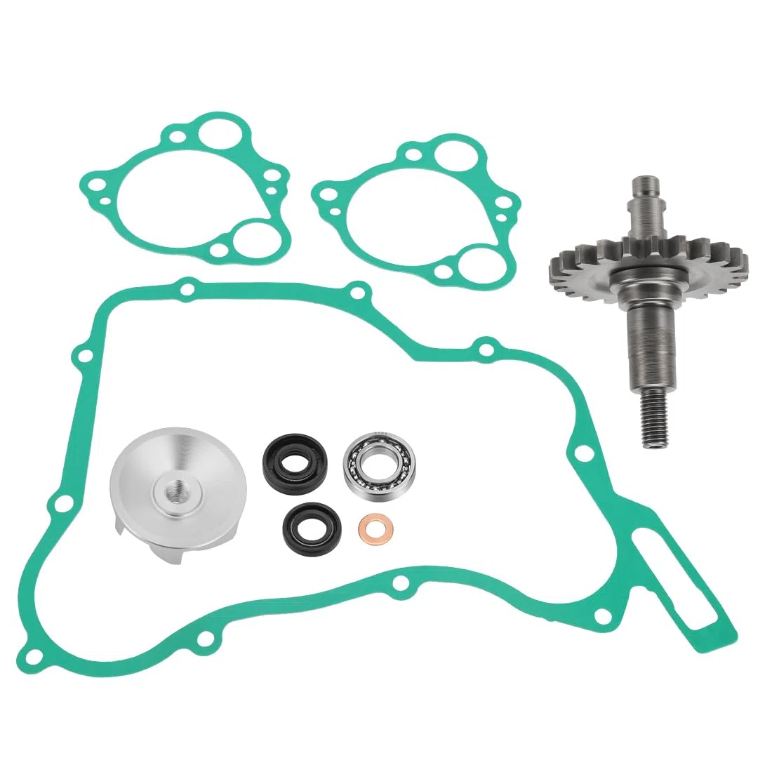 Kit revisione pompa acqua con girante albero ingranaggio guarnizioni adatto per Honda CR125R 1997-2004 19240-KZ4-A90