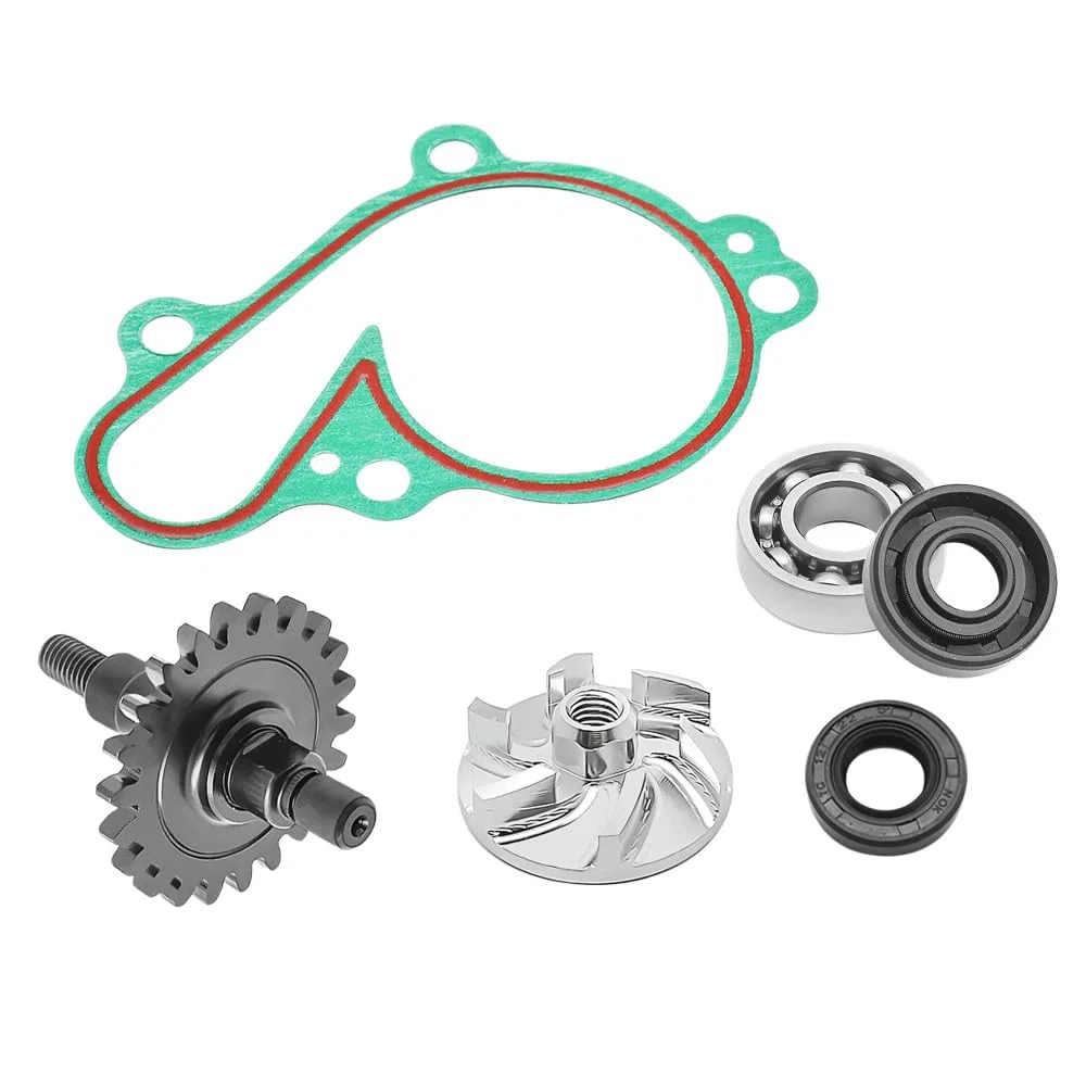 Kit di riparazione per pompe dell'acqua per Yamaha YZ 125 1998-2004 Impeller albero ingranaggi cuscinetti guarnizioni guarnizione
