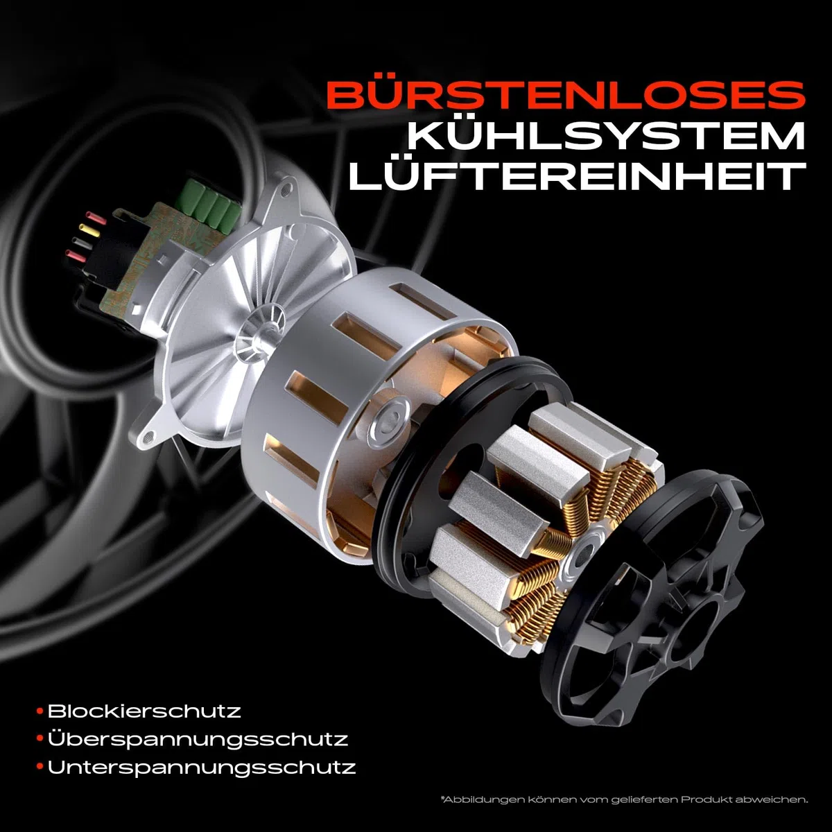 Frankberg Ventola del radiatore ad acqua Compatibile con Bipper Tepee 1.3 HDi 75 Nemo Station Wagon 1.3 HDi 75 Nemo Station Wagon 1.4 HDi Bipper Tepee 1.4 HDi Fiorino MPV 225 JTD MultiJet 1253P5