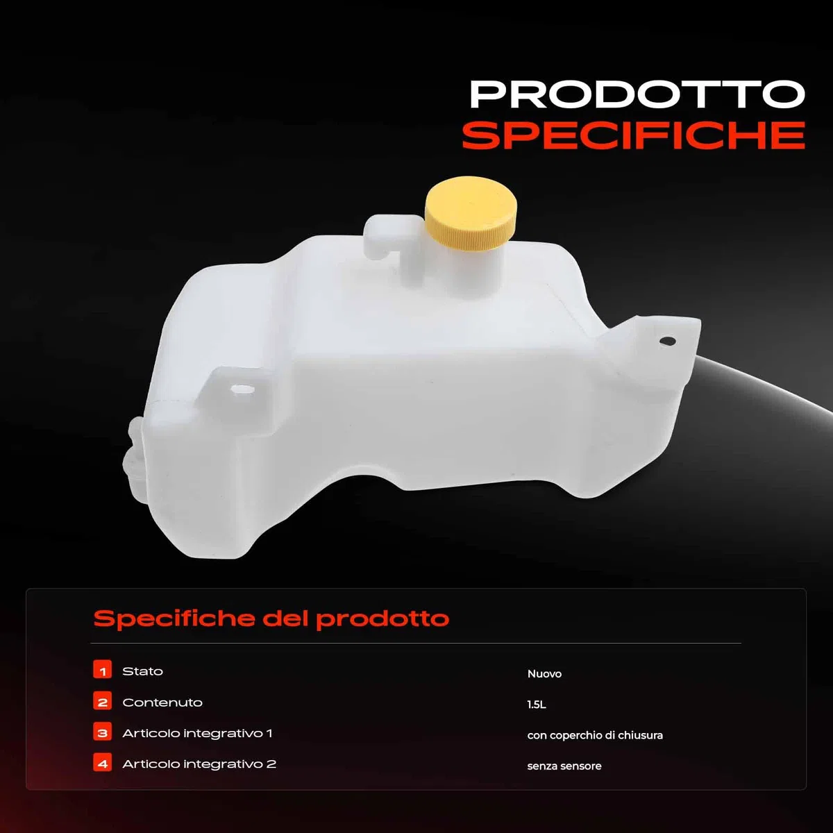 Frankberg Serbatoio di Espansione Refrigerante Intestazione Serbatoio Raffreddamento Compatibile con Micra II K11 1.0i 16V 1.3i 16V 1.5 D 1.0 1.4i 16V 1992-2003 Replace# 2171041B00,2171043B01