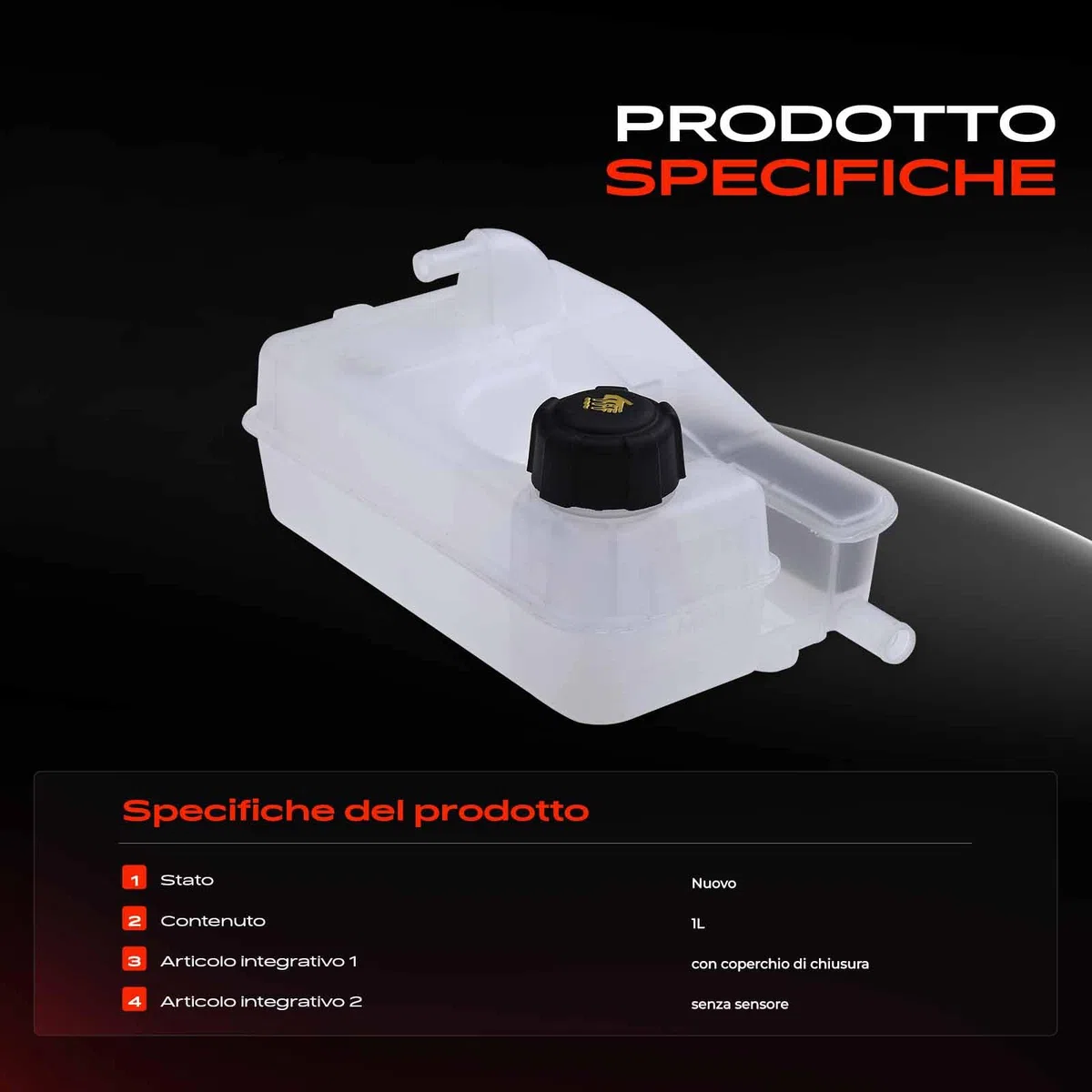 Frankberg Serbatoio di Espansione Refrigerante Intestazione Serbatoio Raffreddamento Compatibile con Twingo I C06 1.2 1.2 16V 1993-2007 Replace# 7701473018
