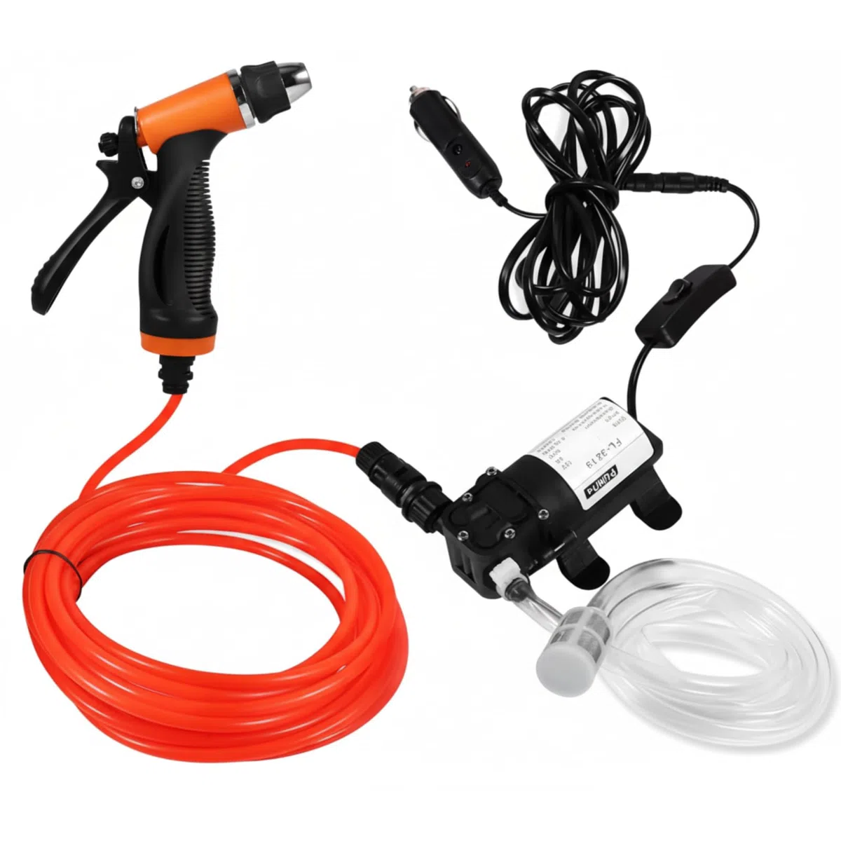 12V 80W pompa acqua ad alta pressione lavaggio auto pompa, Autolavaggio portatile Spruzzatore per auto, lavaggio Pompa autoadescante