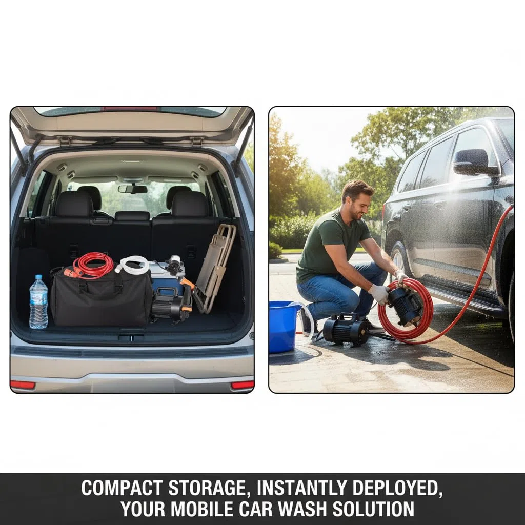 12V 80W pompa acqua ad alta pressione lavaggio auto pompa, Autolavaggio portatile Spruzzatore per auto, lavaggio Pompa autoadescante