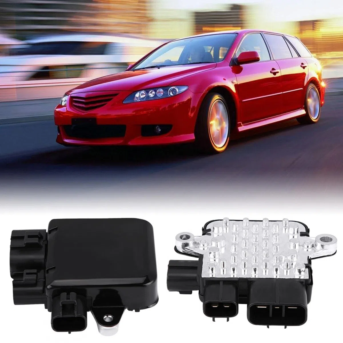 Modulo di Controllo Ventola Elettronica,Unità modulo di controllo ventola di raffreddamento per 6 MPV Outlander Lancer 1355A124