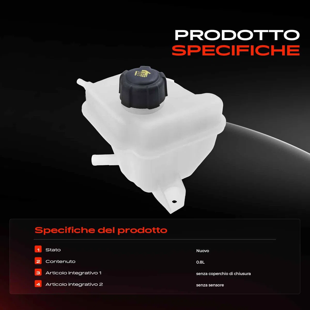 Frankberg Serbatoio di Espansione Refrigerante Intestazione Compatibile con Qashqai +2 I J10 NJ10 1.6 1.5 dCi 1.6 dCi 1.6 dCi AWD 2.0 2.0 dCi AWD 2.0 AWD 2.0 dCi 2006-2013 Replace# 21721JD00B