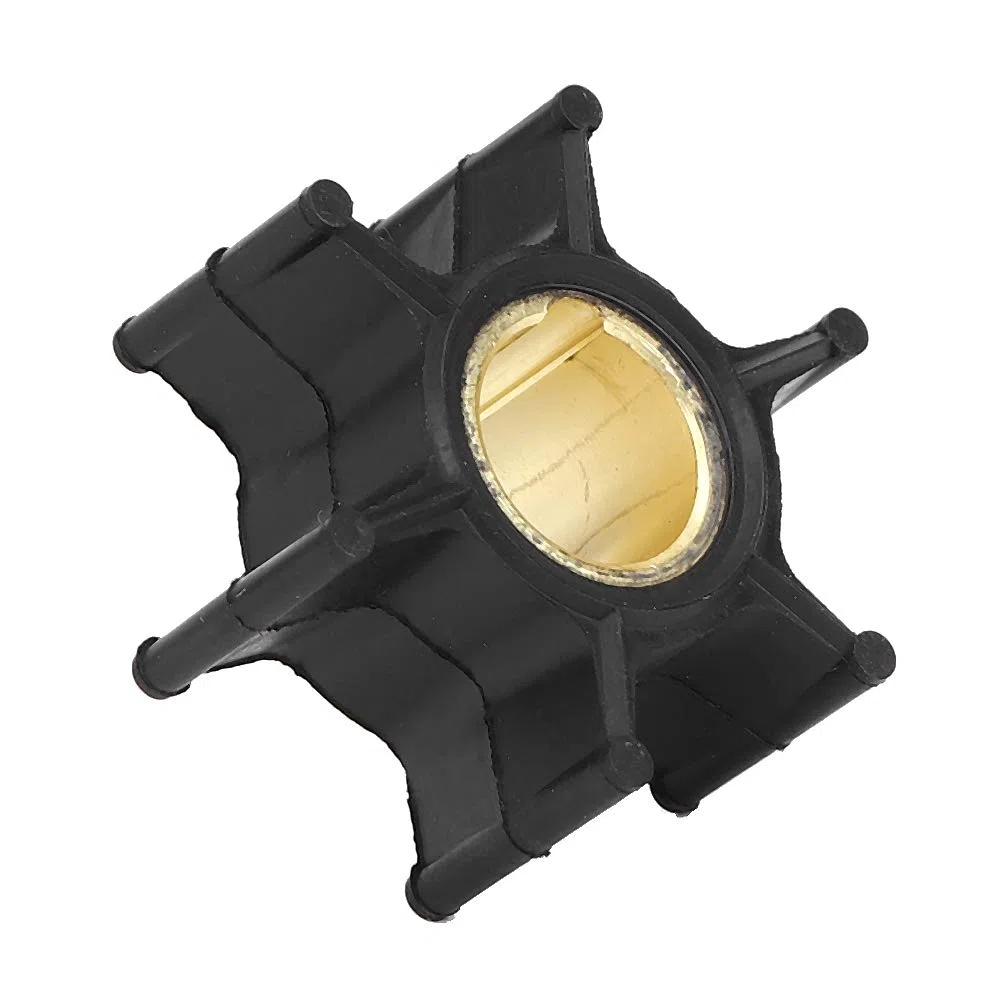 Girante della pompa dell'acqua, motore fuoribordo in rame in gomma Girante della pompa dell'acqua parte 386084 Adatto per Evinrude 2 tempi 4 tempi 9,9-15 CV accessorio fuoribordo