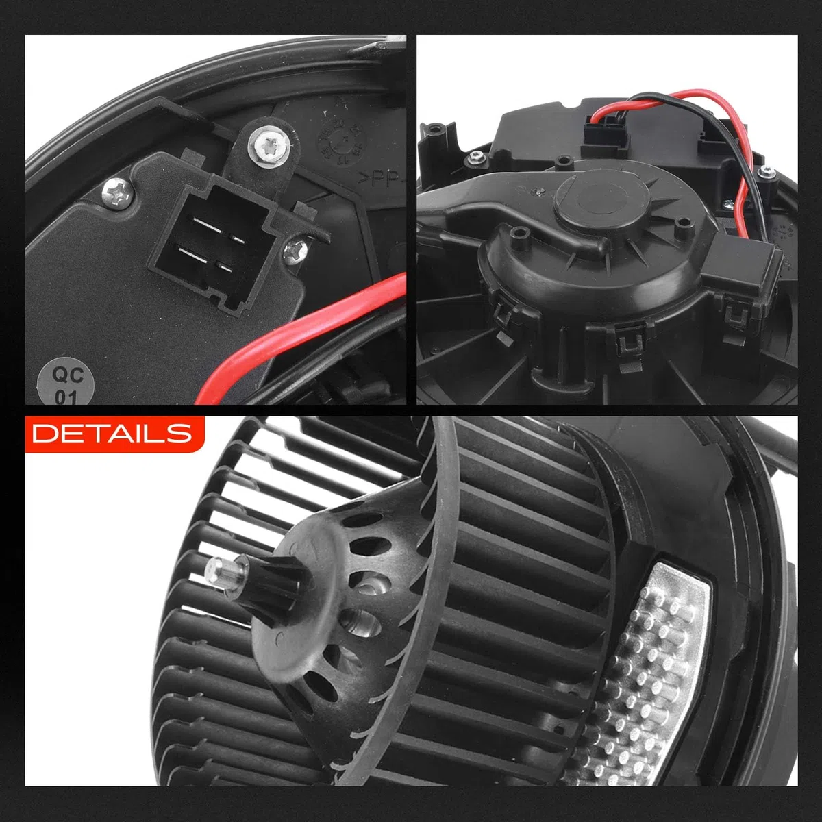 Frankberg Motore del ventilatore Compatibile con O.c.t.a.v.i.a III Combi 5E5 5E6 K.a.r.o.q ND7 NU7 Golf VII 5G1 BE1 BE2 BQ1 Golf Spotsvan AM1 AN1 Golf VII Variante BA5 BV5 5Q1819021B