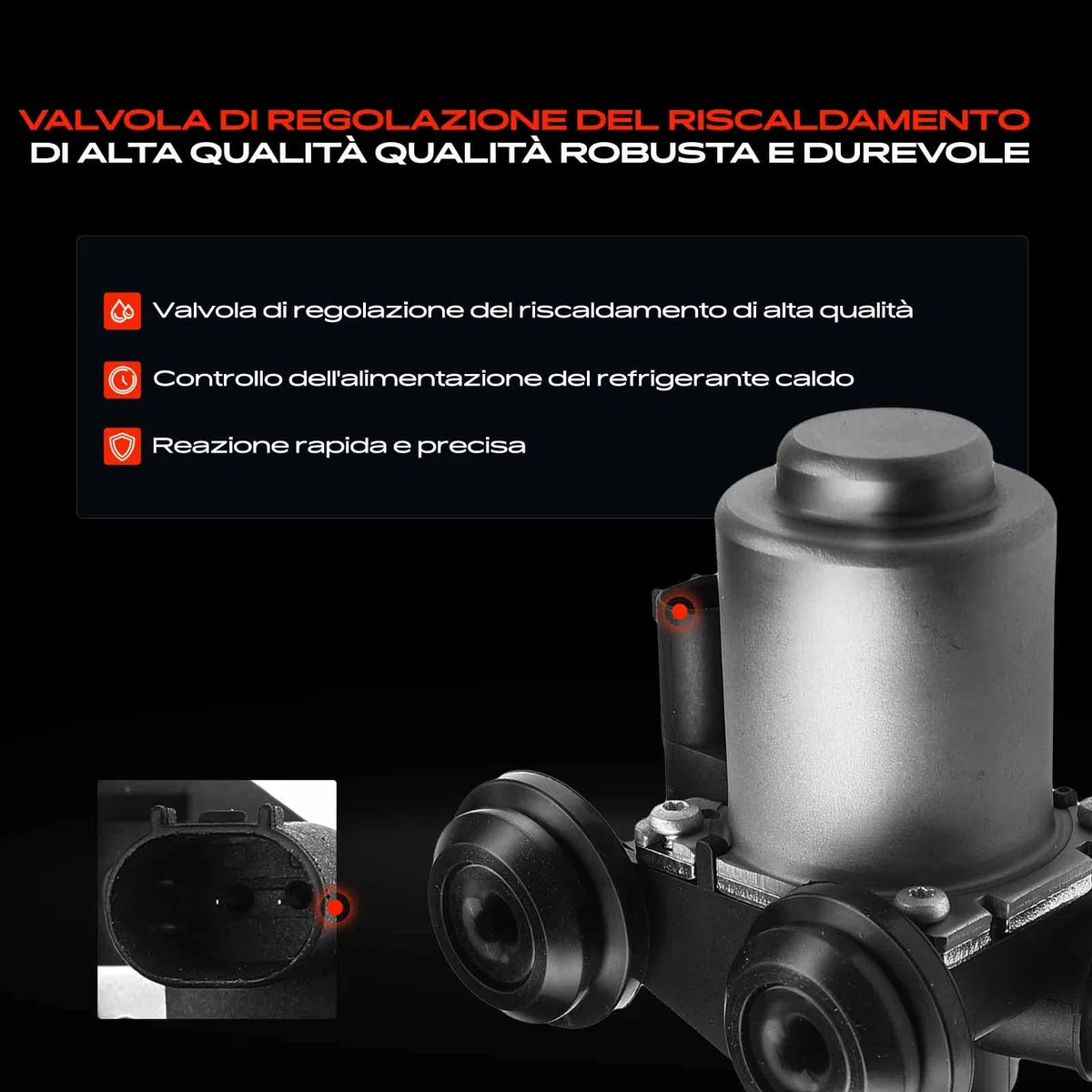 Valvola di regolazione del refrigerante per 3 Cabriolet Coupe Touring E46 Serie 5 Touring E39 X3 E83 1.6L 1.9L 2.0L 2.2L 2.5L 2.8L 2.9L 3.0L 1998-2007 64118369805