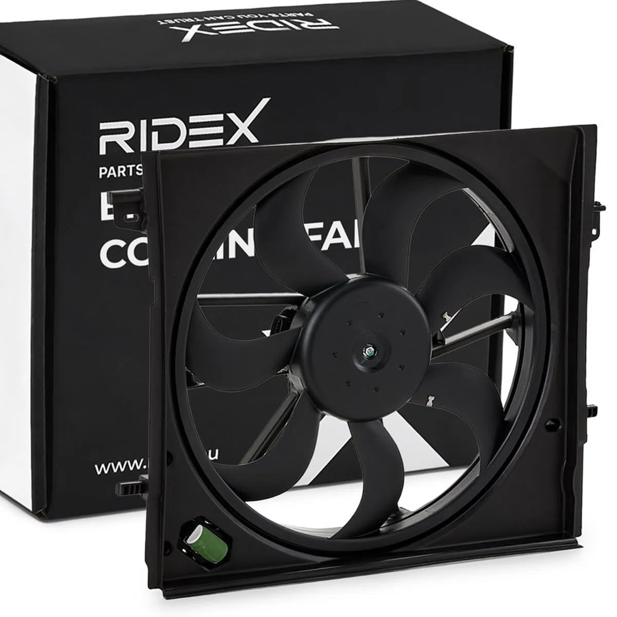 RIDEX 508R0229 Ventola radiatore con supporto con telaio ventola radiatore (telaio) Compatibilità con RENAULT Kadjar HA, HL