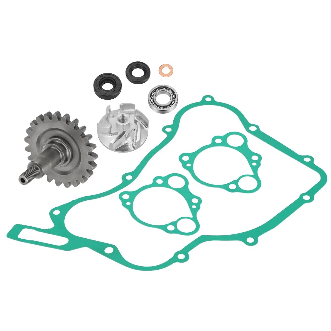 Kit revisione pompa acqua con girante albero ingranaggio guarnizioni adatto per Honda CR125R 1997-2004 19240-KZ4-A90
