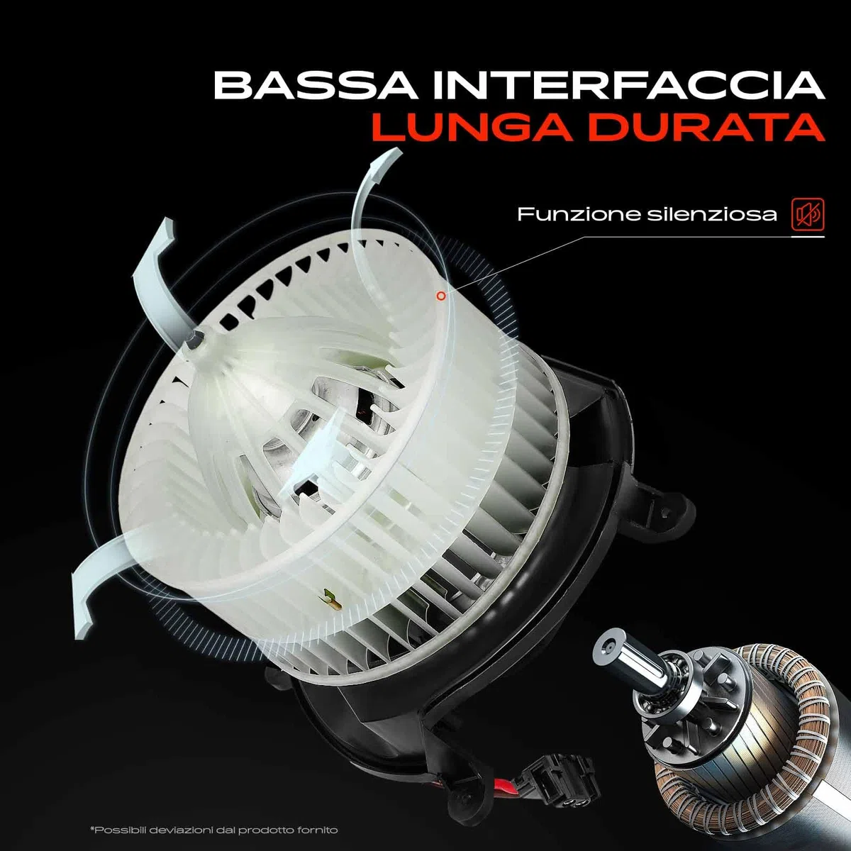Frankberg Motore del Ventilatore Compatibile con 147 937 1.6L-3.2L 2001-2010 156 932 1.6L-3.2L 1997-2005 156 Sportwagon 932 1.6L-3.2L 1997-2006 GT 937 1.8L-3.2L 2003-2010 Replace# 52421846