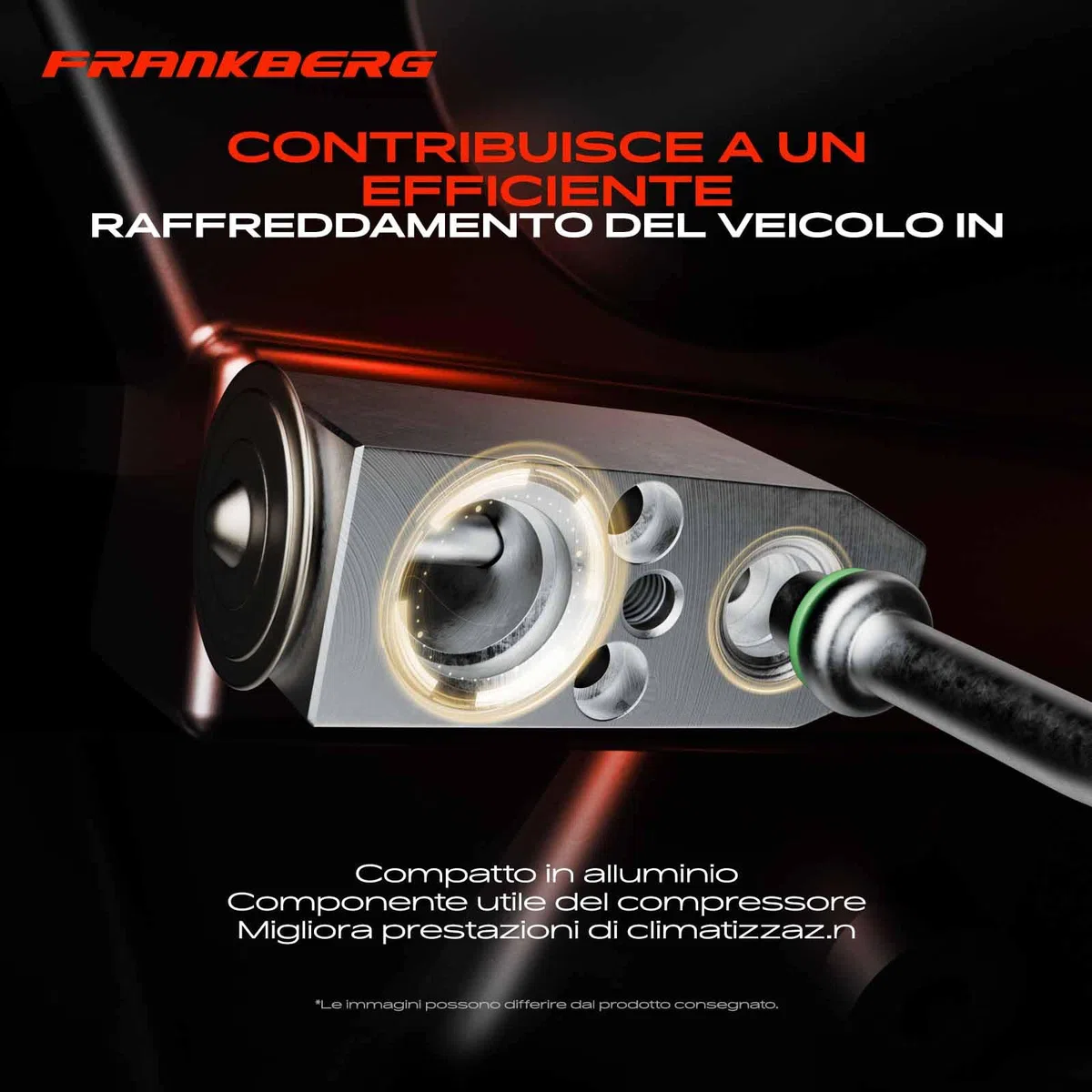 Frankberg Valvola di espansione climatizzatore Compatibile con 500 312 1.2L KA RU8 1.2L 169 1.2L Punto Furgone/Compatto 188 1.2L 169 1.1L Replace# 46723601