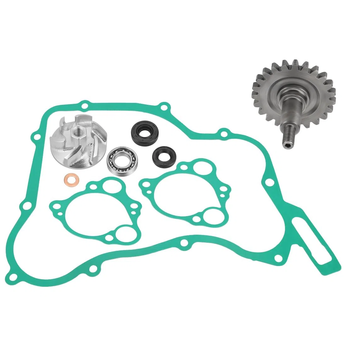 Kit revisione pompa acqua con girante albero ingranaggio guarnizioni adatto per Honda CR125R 1997-2004 19240-KZ4-A90