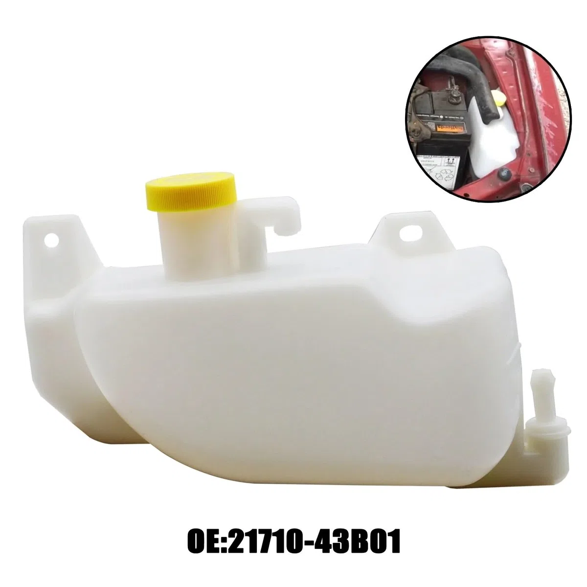 per Nissan per Micra MK2 K11 1.0L .3L .4L 16V Hatchback 1992-2003 Serbatoio del Liquido di Raffreddamento Espansione con Tappo Vaschetta Espansione
