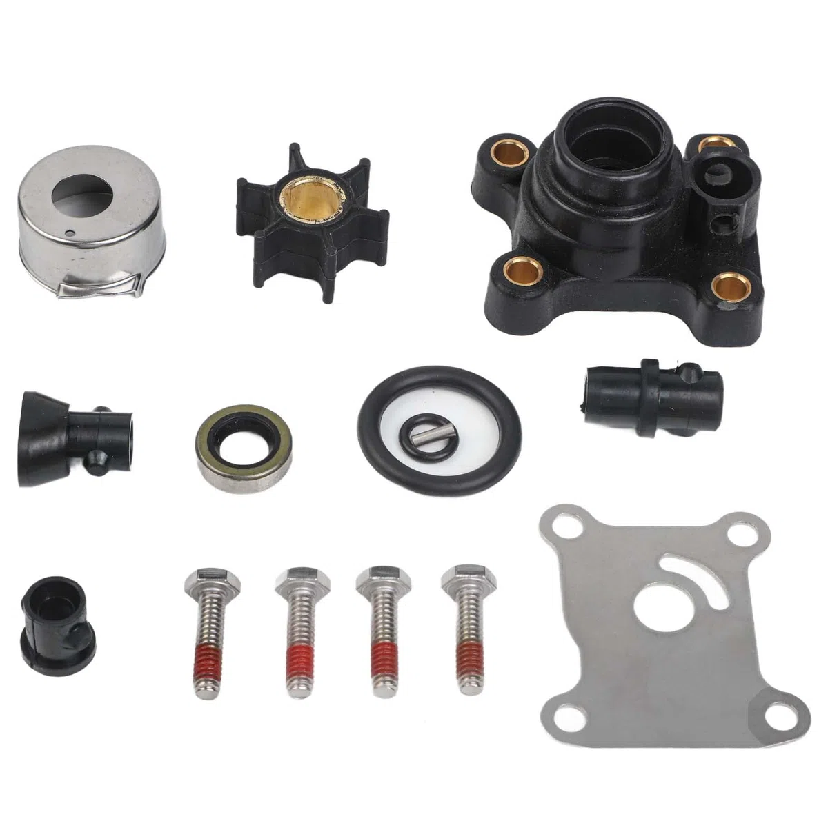 SPORTARC Kit girante dell'acqua, parti di riparazione motore fuoribordo, per Johnson Evinrude 8-15HP, ricambio per raffreddamento motore a 2 tempi a 4 tempi, include alloggiamento