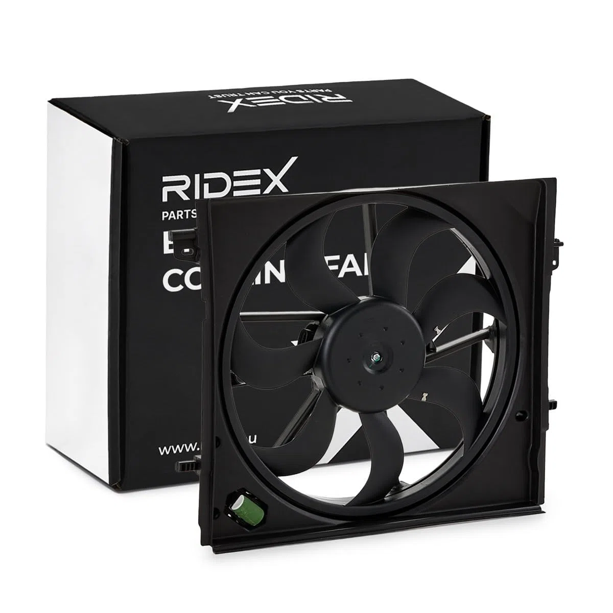 RIDEX 508R0229 Ventola radiatore con supporto con telaio ventola radiatore (telaio) Compatibilità con RENAULT Kadjar HA, HL